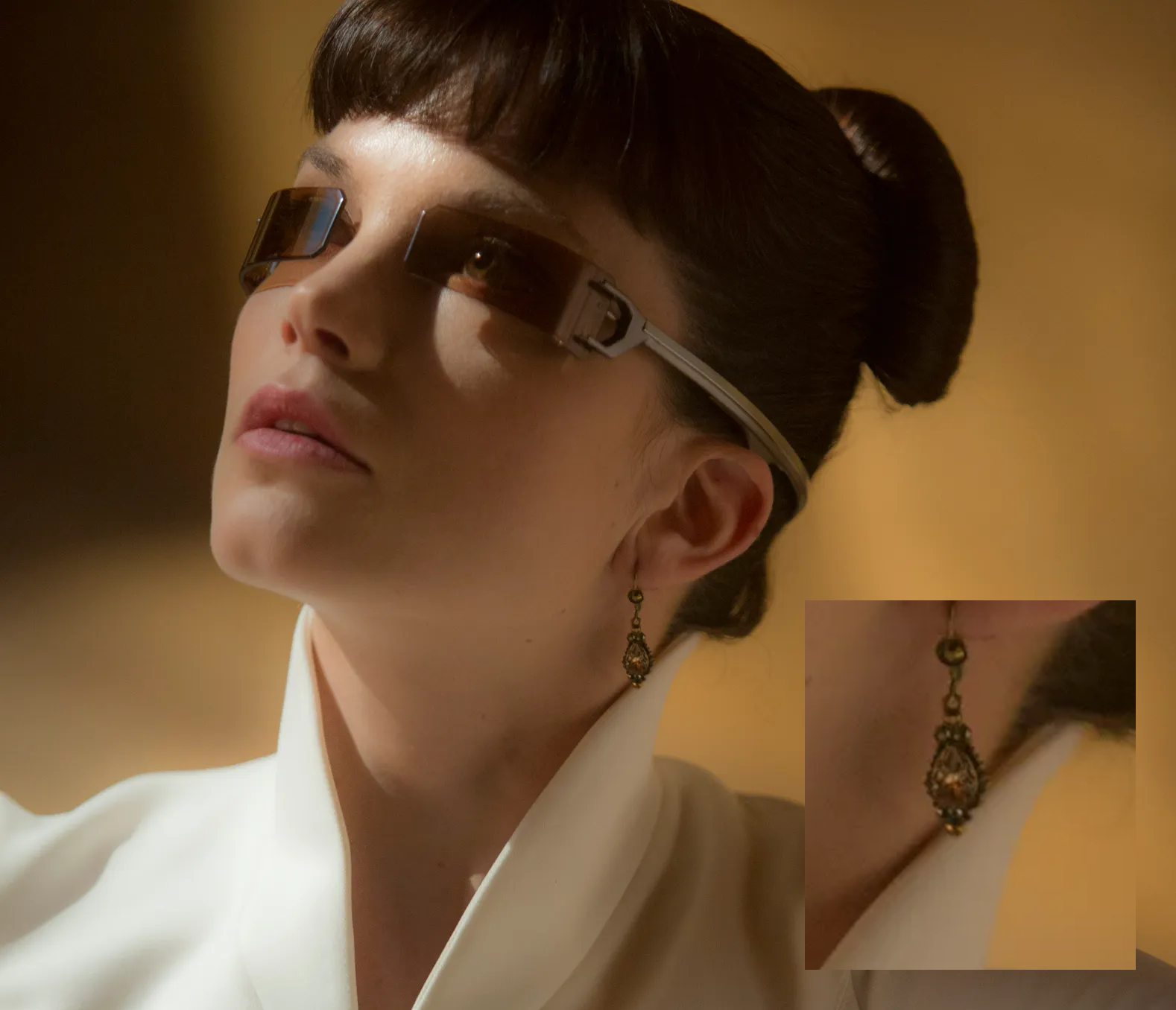 Sylvia Hoeks wearing the original BLE Earrings